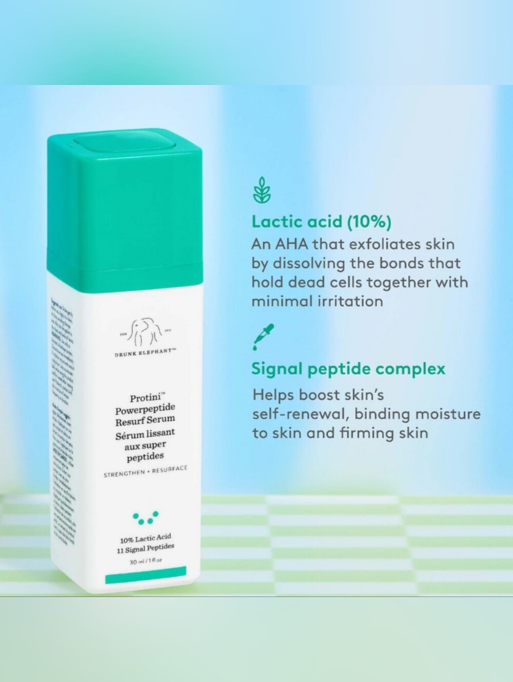Drunk Elephant Protini Powerpeptide Resurf Serum MSRP $82 - Picture 4 of 5